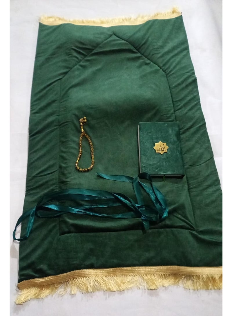 طقم مصلية ومصحف وسبحة متعدد الالوان - Image 1